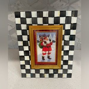 Mackenzie Childs courtly check enamel Picture Frame